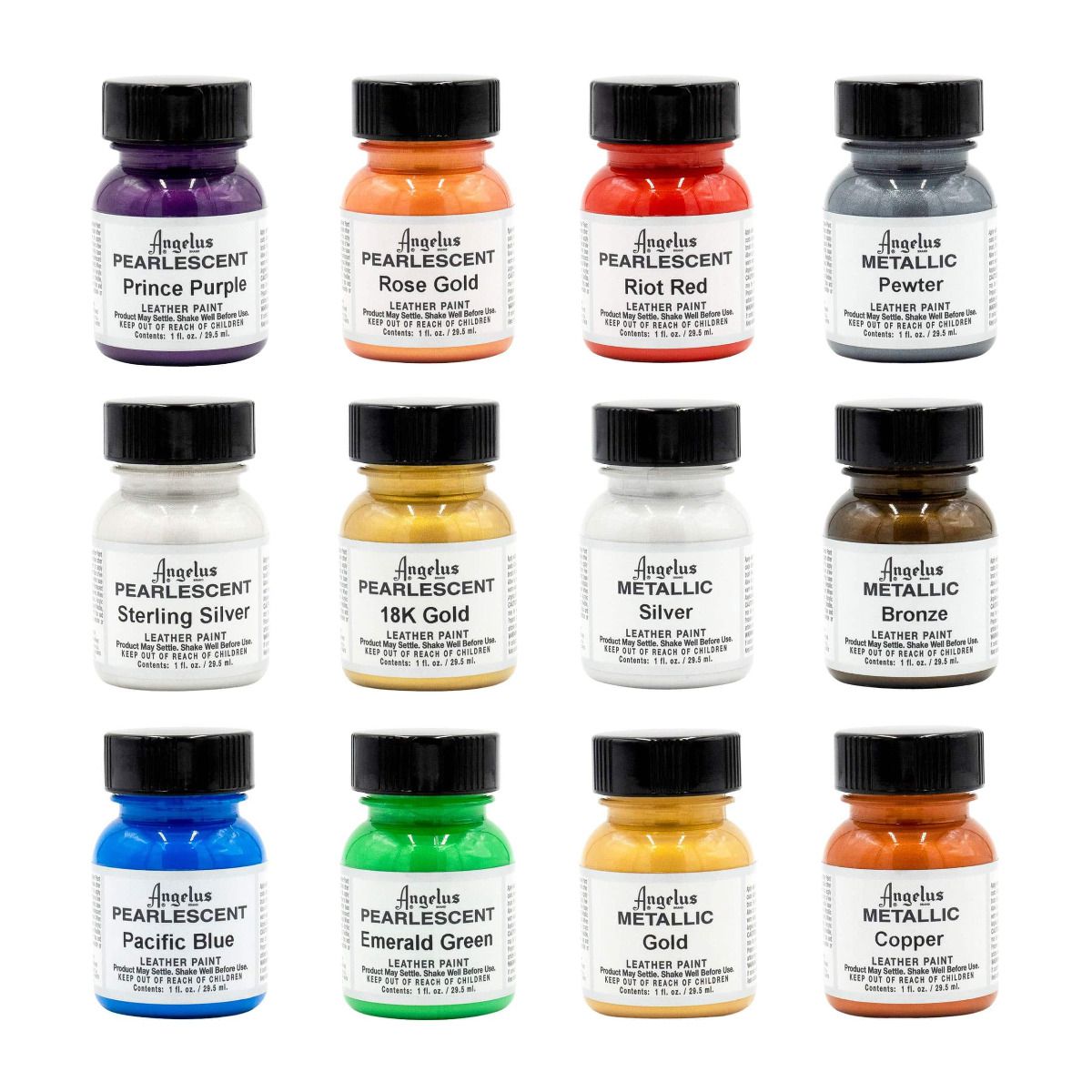 Pearlescent and Metallic Paint Kit - 12 Colours