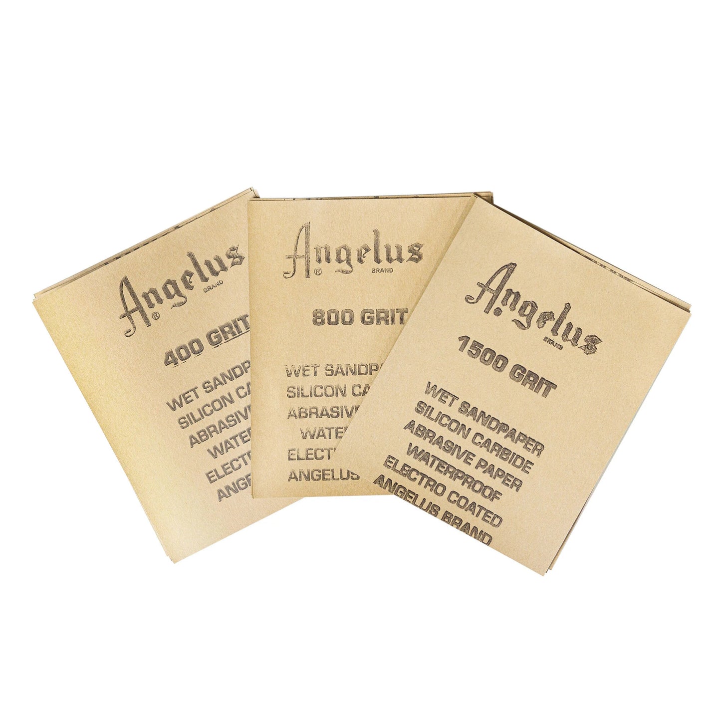 Angelus ca 11x14cm Multi-Purpose Wet Sandpaper - 12 Sheets